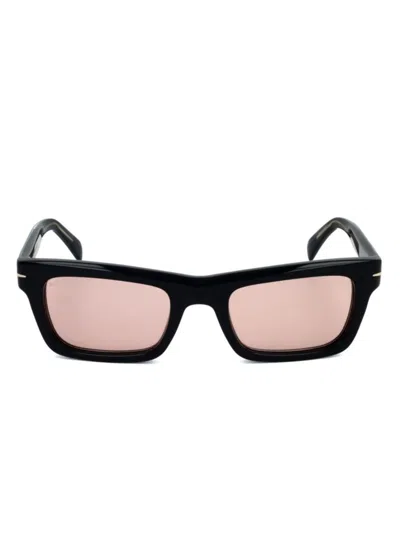 Eyewear By David Beckham Rectangle-frame Sunglasses In Schwarz