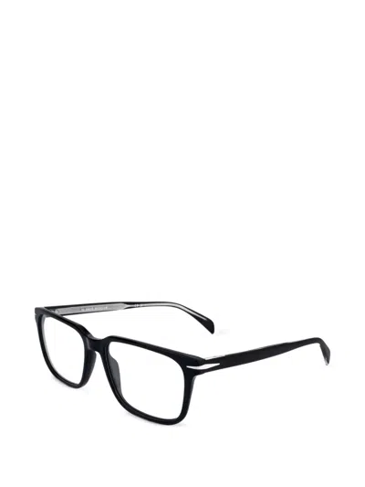 Eyewear By David Beckham 직사각 프레임 안경 In Black