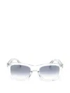 Eyewear By David Beckham Rectangle-frame Sunglasses In White