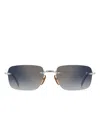 Eyewear By David Beckham Rimless Sunglasses In Black