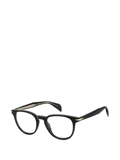 Eyewear By David Beckham Round-frame Glasses In Black