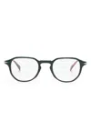 Eyewear By David Beckham Pantos-frame Glasses In Green