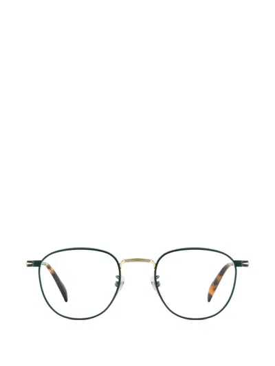 Eyewear By David Beckham Round-frame Metal Glasses In Multi