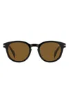 Eyewear By David Beckham Round-frame Sunglasses In Brown