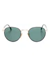 Eyewear By David Beckham Round-frame Tortoiseshell Sunglasses In Gold