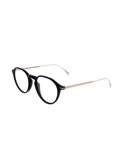 Eyewear By David Beckham 라운드 프레임 안경 In Black