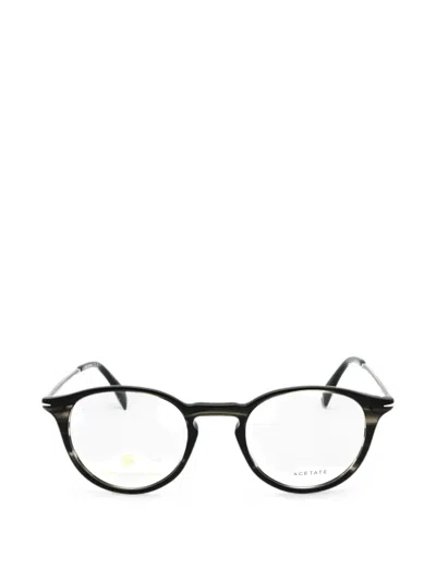 Eyewear By David Beckham Round-frame Glasses In Black