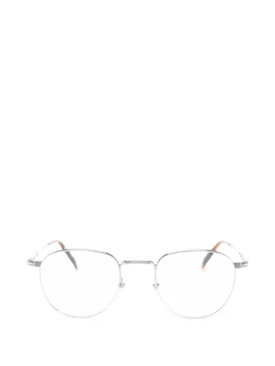 Eyewear By David Beckham Round-frame Glasses In Silver