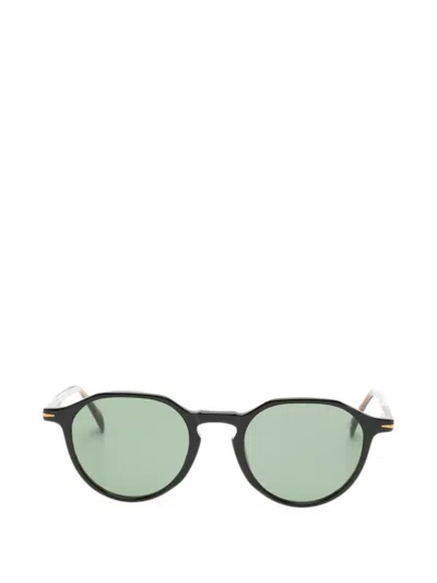 Eyewear By David Beckham Round-frame Sunglasses In 블랙