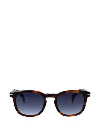 Eyewear By David Beckham Round-frame Sunglasses In Brown