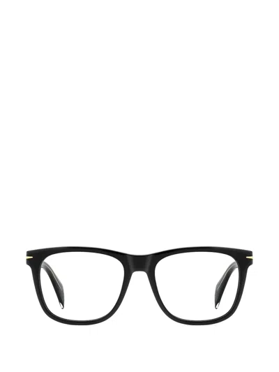 Eyewear By David Beckham Square-frame Browline Glasses In Black