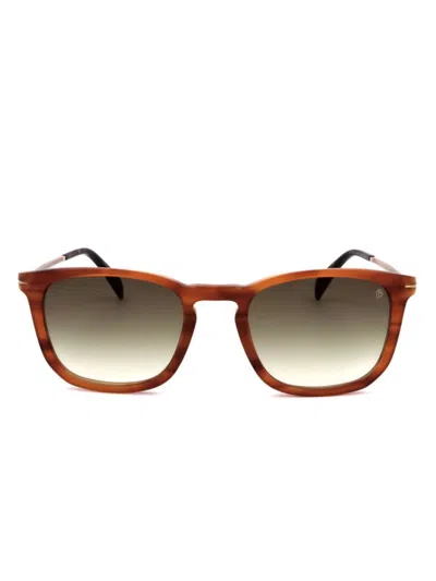 Eyewear By David Beckham Square-frame Sunglasses In Brown