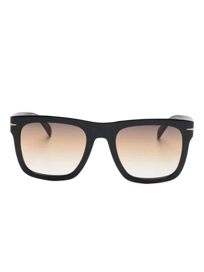 Eyewear By David Beckham Square-frame Sunglasses In Brown
