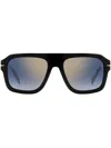 Eyewear By David Beckham Square-frame Sunglasses In Black