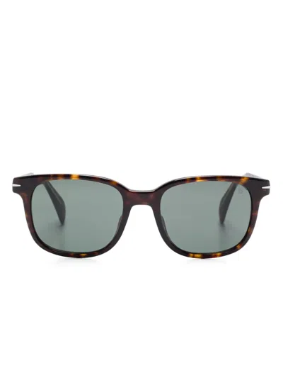 Eyewear By David Beckham Square-frame Sunglasses In Brown