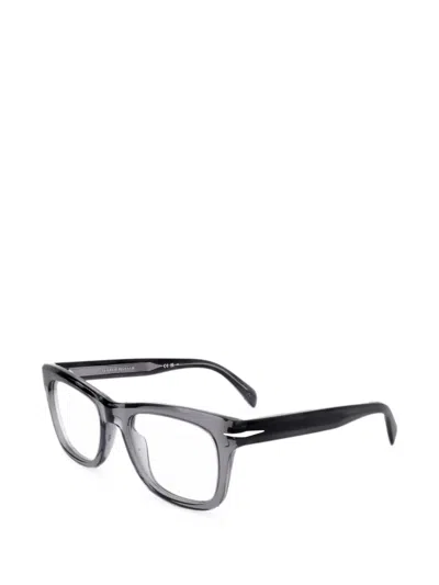 Eyewear By David Beckham 스퀘어 프레임 안경 In Gray
