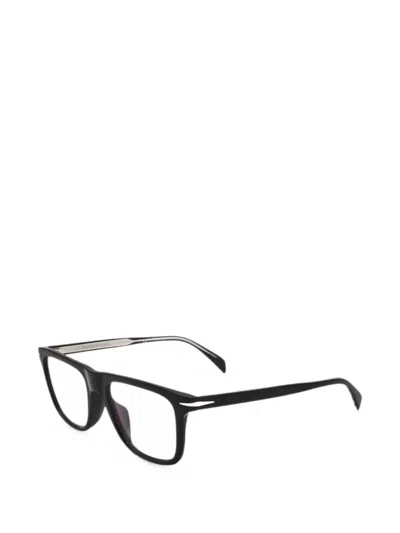 Eyewear By David Beckham 스퀘어 프레임 안경 In Black