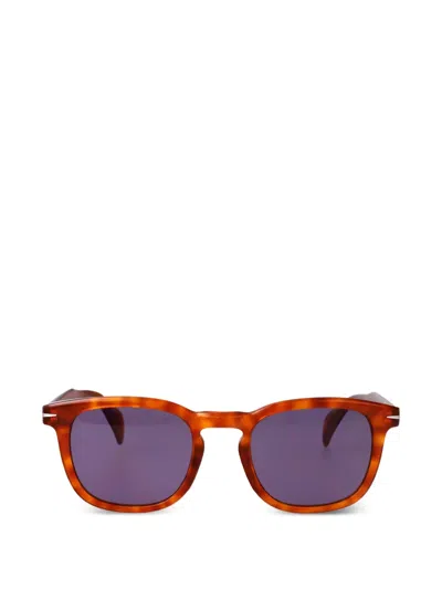 Eyewear By David Beckham Square-frame Sunglasses In Brown
