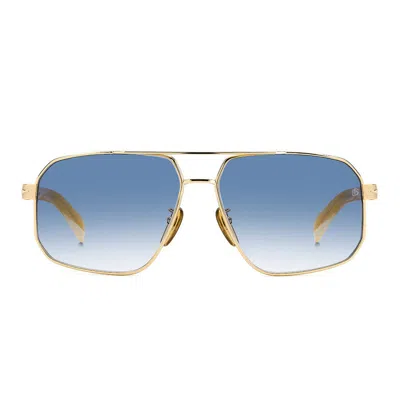Eyewear By David Beckham Sunglasses In Gold