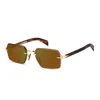 Eyewear By David Beckham Sunglasses In Gold