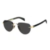 Eyewear By David Beckham Sunglasses In Gold