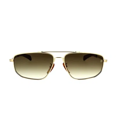 Eyewear By David Beckham Sunglasses In Gold