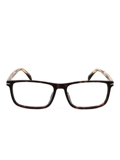Eyewear By David Beckham Tortoiseshell-effect Glasses In Brown