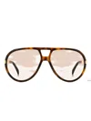 Eyewear By David Beckham Tortoiseshell-effect Pilot-frame Sunglasses In Brown