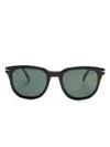 Eyewear By David Beckham Tortoiseshell Square-frame Sunglasses In Brown