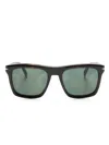 Eyewear By David Beckham Tortoiseshell Square-frame Sunglasses In Brown