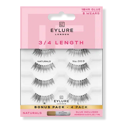 Eylure 3/4 Length Naturals Accent No. 003 Eyelashes Multipack
