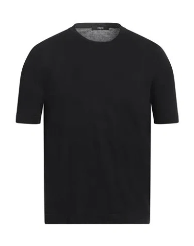 Eynesse Man Sweater Black Size 38 Cotton
