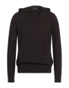 Eynesse Man Sweater Dark Brown Size 42 Merino Wool, Silk, Cashmere