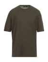 Eynesse Man T-shirt Military Green Size 44 Cotton