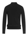 Eynesse Man Turtleneck Black Size 40 Merino Wool, Silk, Cashmere