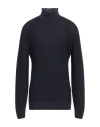 Eynesse Man Turtleneck Midnight Blue Size 44 Merino Wool In Blue
