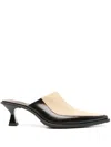 Eytys 65mm Panelled Mules In Neutrals