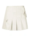 Eytys Asymmetric Pleated Miniskirt In White