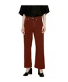 Eytys Avalon Cropped Jeans In Burgundy