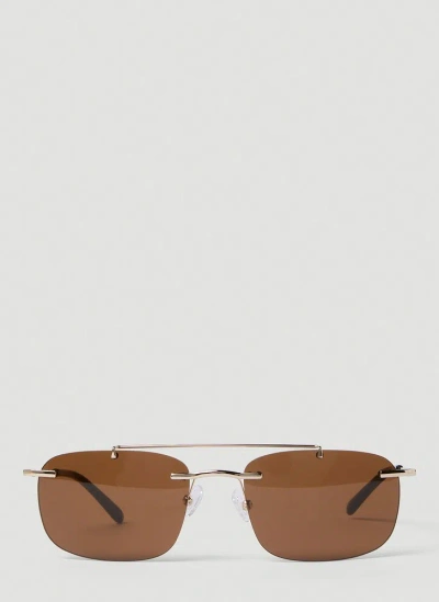 Eytys Avery Rimless Sunglasses In Brown