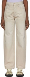Eytys Beige Cypress Jeans In Nude