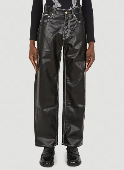Eytys Benz Vegan Leather Pants In Black