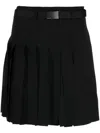 EYTYS BLACK KACE PLEATED MINI SKIRT