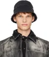 Eytys Black Largo Bucket Hat In Stone Black