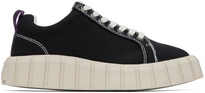 Eytys Black Odessa Sneakers In Canvas Black