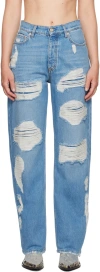 Eytys Denim Trousers With Belt Loops In Erode