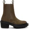 Eytys Brown Nikita Ii Chelsea Boots In Suede Oud