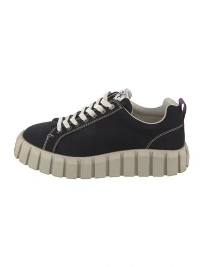Pre-owned Eytys Canvas Chunky Sneakers In Black/neutrals
