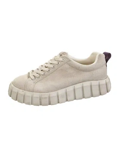 Pre-owned Eytys Canvas Chunky Sneakers In Neutrals