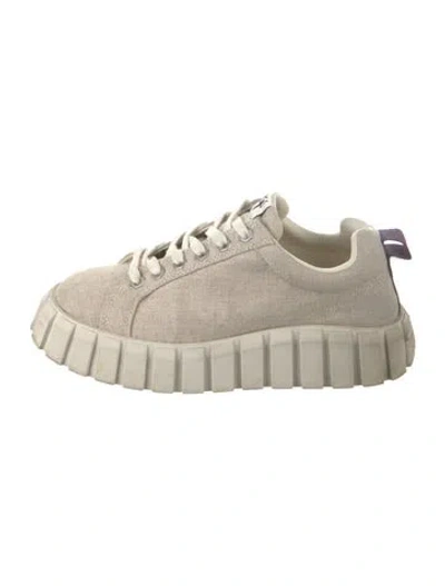 Pre-owned Eytys Canvas Chunky Sneakers In Neutrals